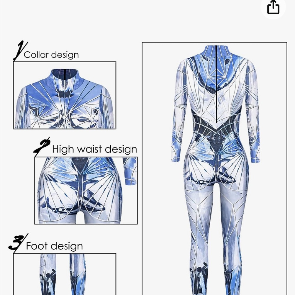 Skeleton jumpsuit - Picture 3 of 4